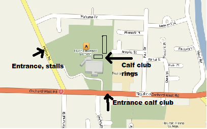 Ngatea Map - entrances